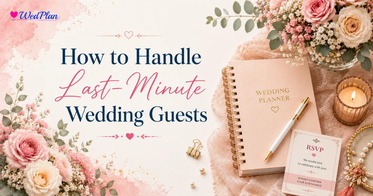 How to Handle Last-Minute Wedding Guests