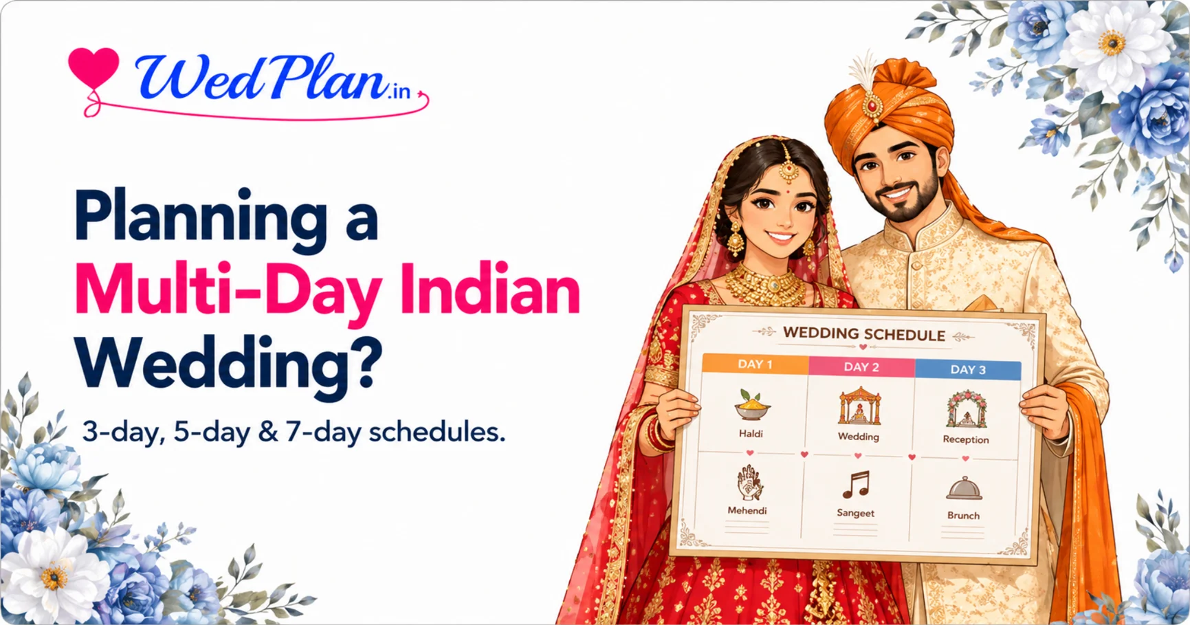 Multi-Day Indian Wedding Schedule