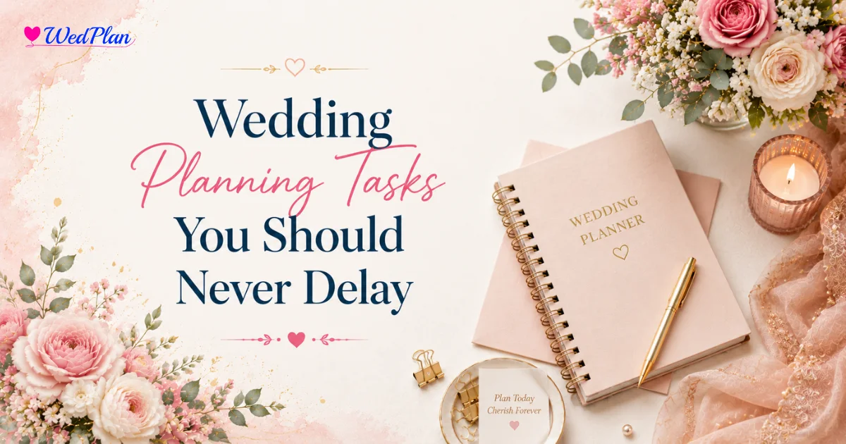 Wedding Planning Tasks You Should Never Delay